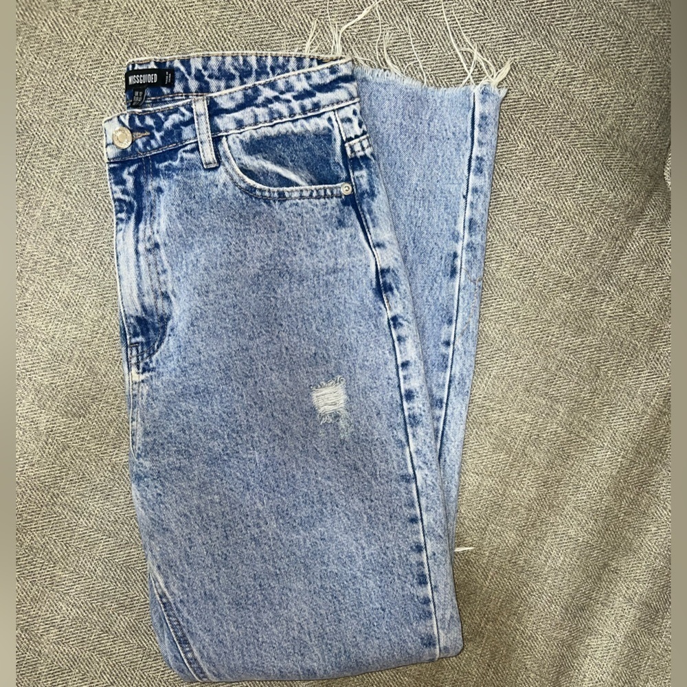 Missguided Vintage Wash Jeans size 8